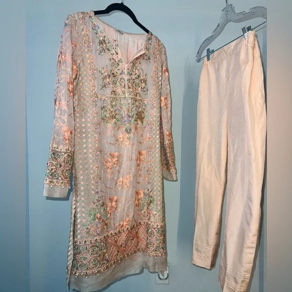 Branded Pakistani Shalwar Kameez - Sapphire - Picture 2 of 2